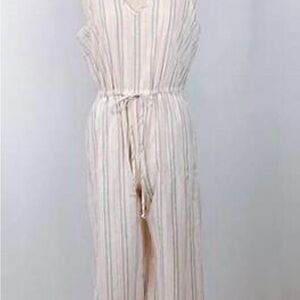 DREW Striped Sleeveless Jumpsuit